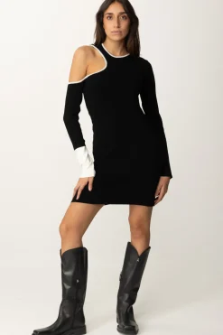 Akep Abito con Cut-out e Dettagli a ContrastoNERO