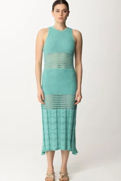 Akep Abito Lungo con Inserti CrochetACQUAMARINA