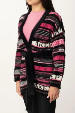 Akep Cardigan Pink Panter con CinturaVARIANTE UNICA