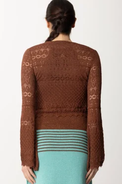 Akep Croprispalle Corto In Punto Pizzo LurexMORO