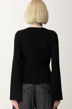 Akep Maglia con Cut-out e AnelloNERO