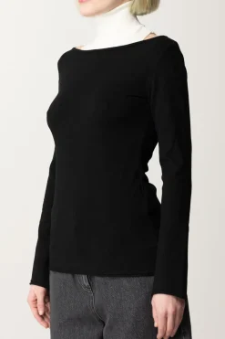 Akep Maglia con Lupetto ApplicatoNERO