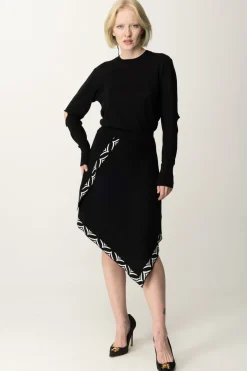 Akep Maglia Girocollo con Cut-outNERO