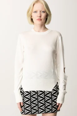 Akep Maglia Girocollo con Cut-outPANNA