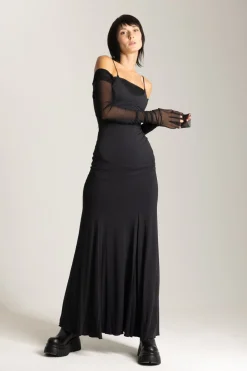 Aniye By Abito con Inserti In TulleNERO