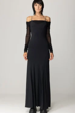 Aniye By Abito con Inserti In TulleNERO