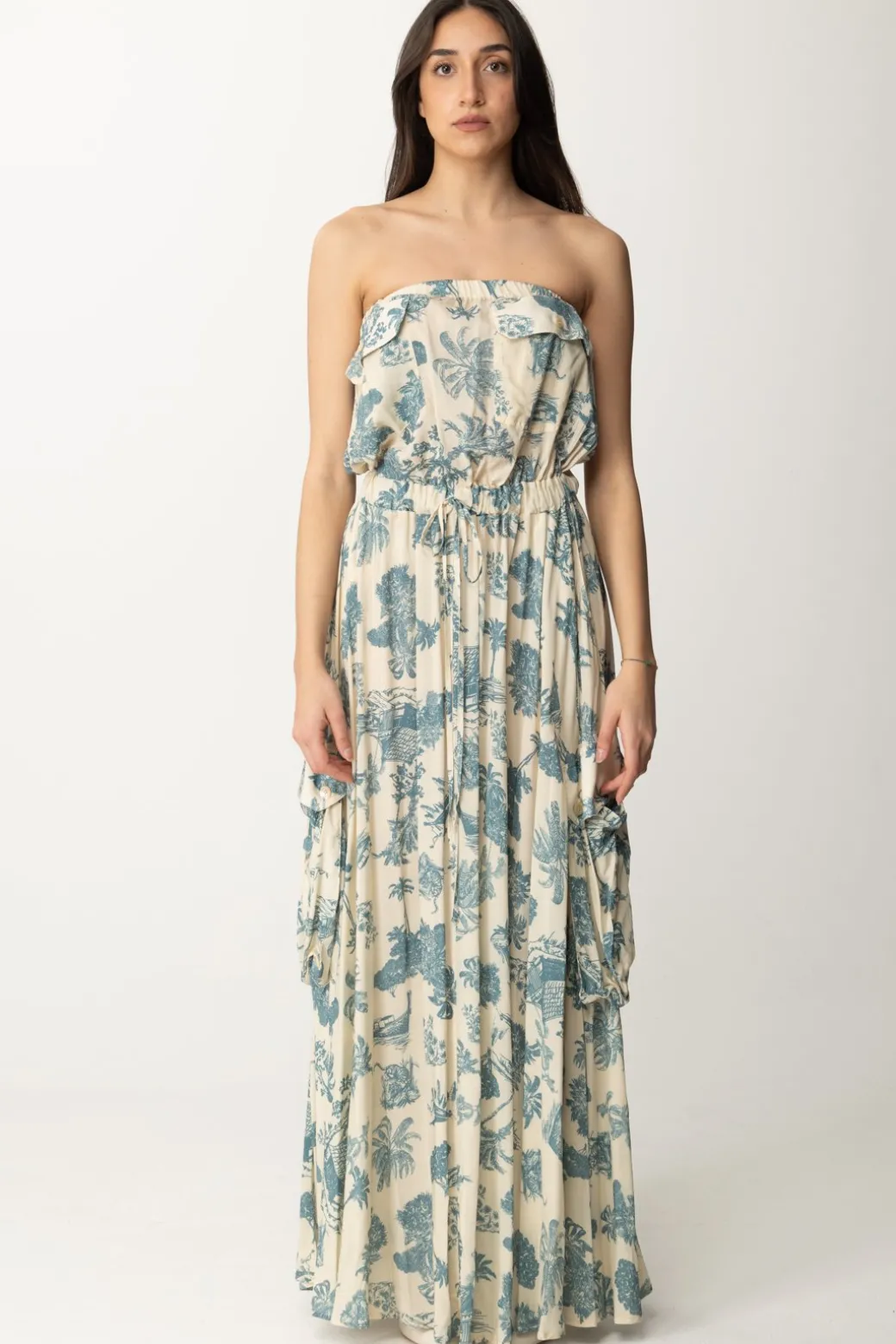 Aniye By Abito Lungo Cargo TulaBLU HAWAII