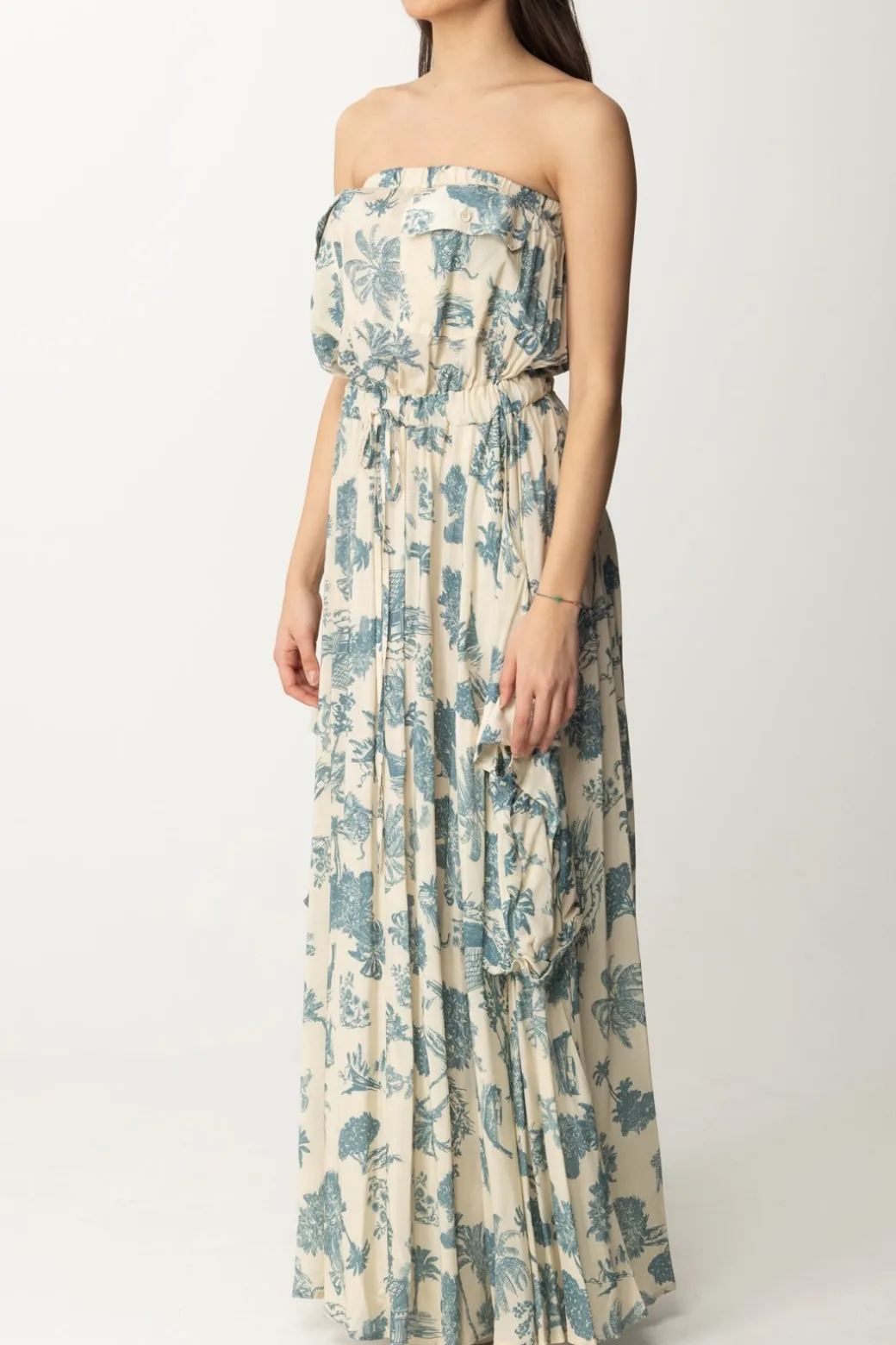 Aniye By Abito Lungo Cargo TulaBLU HAWAII