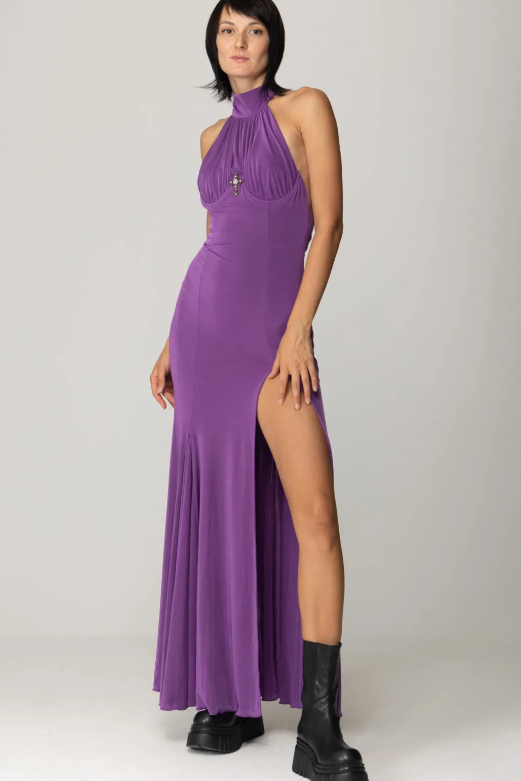 Aniye By Abito Lungo con SpaccoPURPLE RAIN