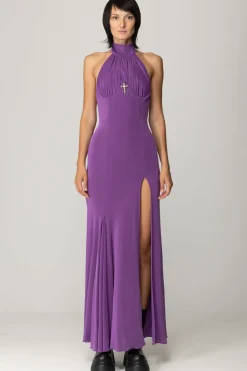 Aniye By Abito Lungo con SpaccoPURPLE RAIN