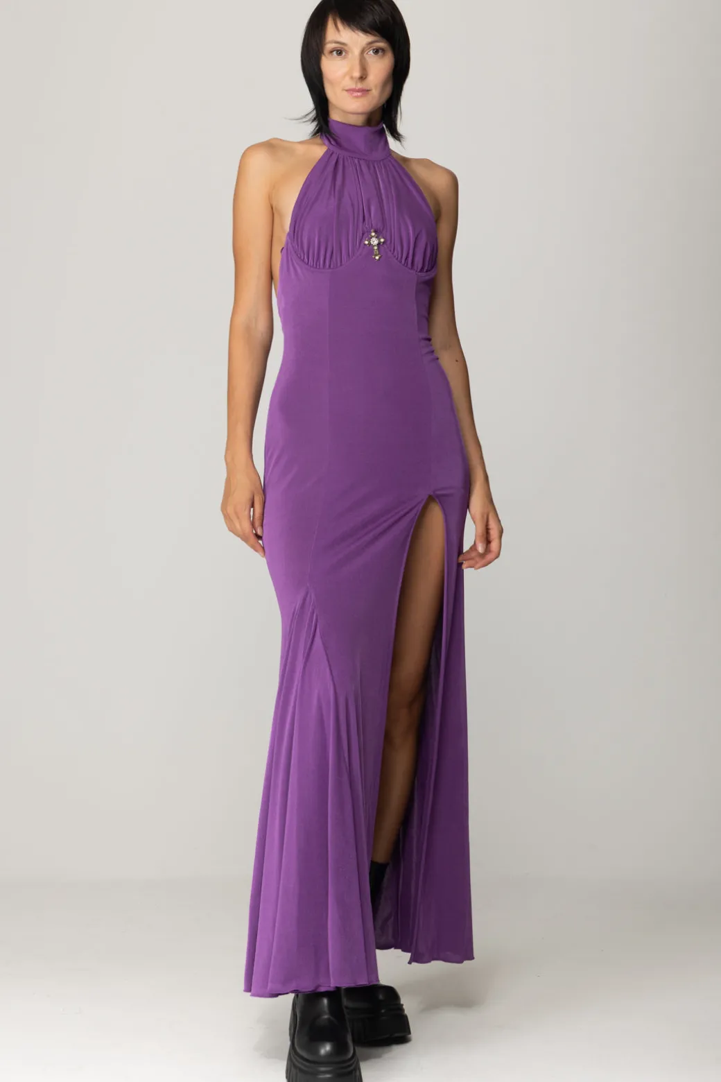 Aniye By Abito Lungo con SpaccoPURPLE RAIN