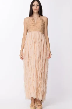 Aniye By Abito Lungo con Volant Verticali EthaMAKE-UP