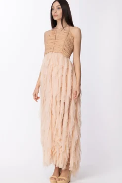 Aniye By Abito Lungo con Volant Verticali EthaMAKE-UP