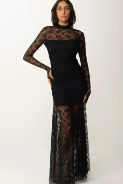 Aniye By Abito Lungo con Pizzo BethBLACK
