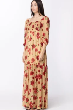 Aniye By Abito Lungo Ida Stampa RoseFLOROMANTIK