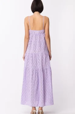 Aniye By Abito Lungo In Pizzo SangalloLAVANDER