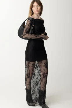 Aniye By Abito Lungo In Pizzo DenyBLACK