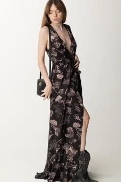 Aniye By Abito Lungo Maddy Stampa HawaiiBLACK HAWAII