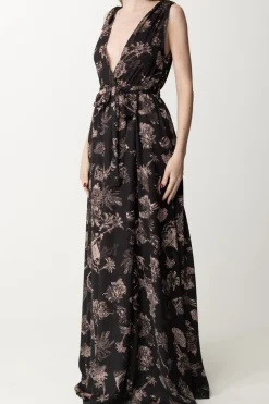 Aniye By Abito Lungo Maddy Stampa HawaiiBLACK HAWAII