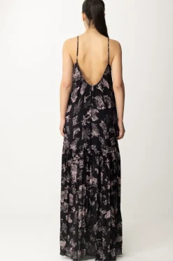 Aniye By Abito Lungo Stampato Tula con BretelleBLACK HAWAII