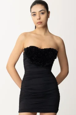 Aniye By Abito Mini Arricciato con Cuore AmalBLACK