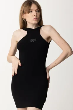 Aniye By Abito Mini Jenna con Logo StrassBLACK