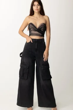 Aniye By Bustier Rivestito In Tulle RileyBLACK ROSIE