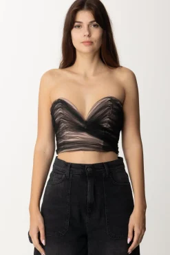 Aniye By Bustier Rivestito In Tulle RileyBLACK ROSIE