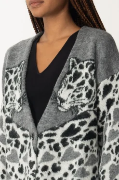 Aniye By Cardigan LeopardGRAY LEO