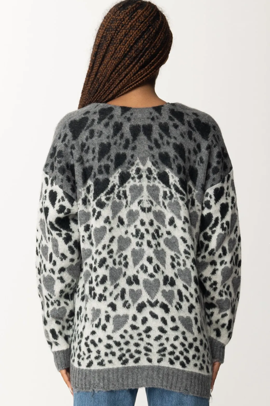 Aniye By Cardigan LeopardGRAY LEO