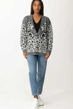 Aniye By Cardigan LeopardGRAY LEO