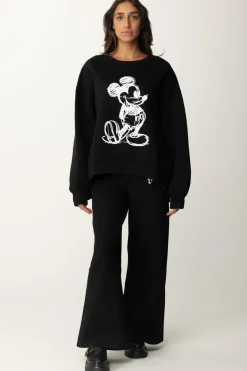 Aniye By Felpa In Neoprene con Stampa MickeyBLACK