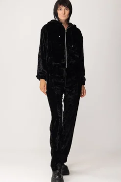 Aniye By Felpa Zira In Velluto Stampa Hello KittyNERO