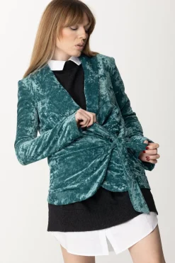 Aniye By Giacca In Velluto Zira con Chiusura a FioccoBLU SERPENT