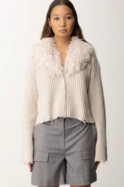 Aniye By Giacchetta In Maglia con Collo In Pelliccia KateMILK