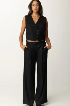 Aniye By Gilet In Fresco Lana DandyBLACK