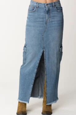 Aniye By Gonna Lunga In Jeans LilyMEDIUM BLUE