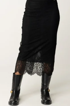 Aniye By Gonna Midi In Pizzo ZeldaBLACK