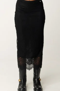 Aniye By Gonna Midi In Pizzo ZeldaBLACK