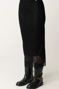 Aniye By Gonna Midi In Pizzo ZeldaBLACK