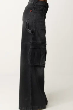 Aniye By Jeans Cargo a Vita Bassa TinaBLACK USED