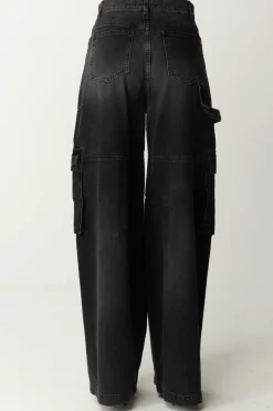 Aniye By Jeans Cargo a Vita Bassa TinaBLACK USED