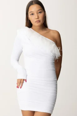 Aniye By Mini Abito con Piumette JettWHITE
