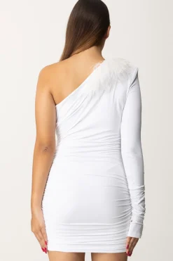 Aniye By Mini Abito con Piumette JettWHITE