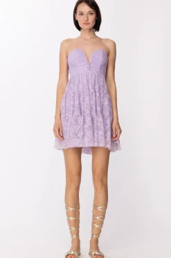 Aniye By Mini Abito Eta In Pizzo con Scollo a VLAVANDER