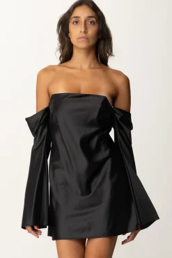 Aniye By Mini Abito In Raso Stretch VeraBLACK