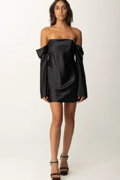 Aniye By Mini Abito In Raso Stretch VeraBLACK