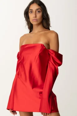Aniye By Mini Abito In Raso Stretch VeraRED HOT