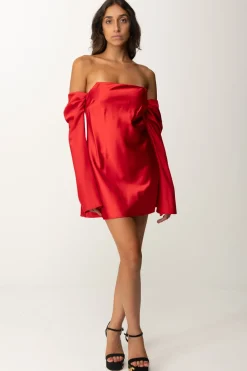 Aniye By Mini Abito In Raso Stretch VeraRED HOT