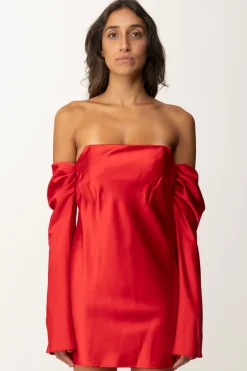 Aniye By Mini Abito In Raso Stretch VeraRED HOT